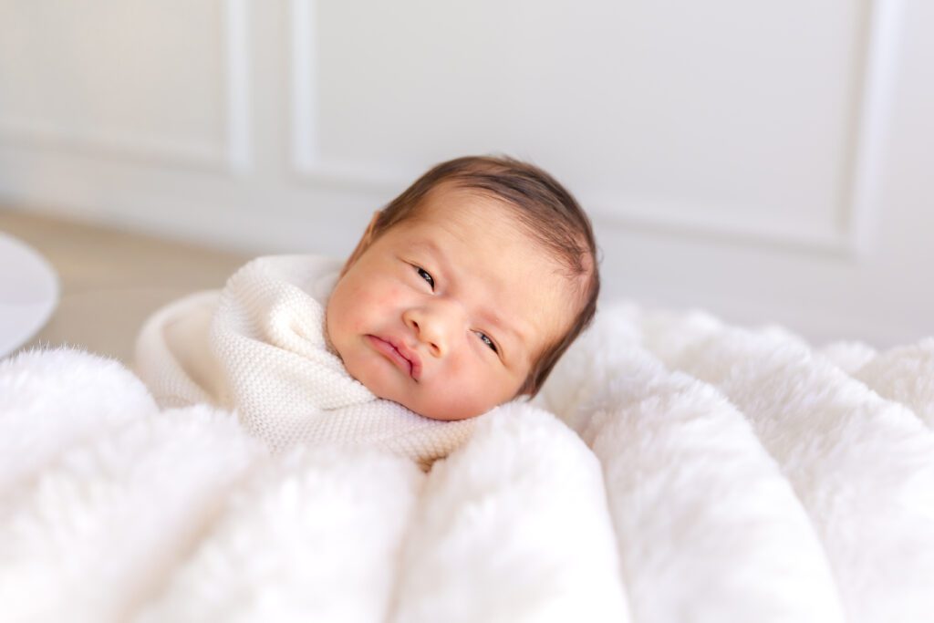 Mom and newborn studio photos huntington beach