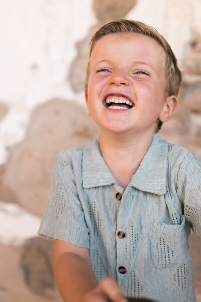 Toddler san juan capistrano mission courtyard